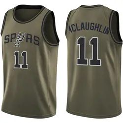 Jordan McLaughlin San Antonio Spurs Youth Swingman Salute to Service Jersey - Green