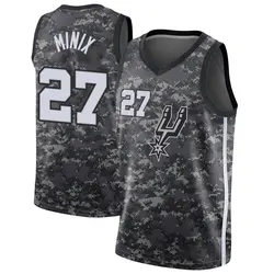 Riley Minix San Antonio Spurs Men's Swingman Jersey - City Edition - Black