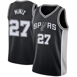Riley Minix San Antonio Spurs Youth Swingman Jersey - Icon Edition - Black